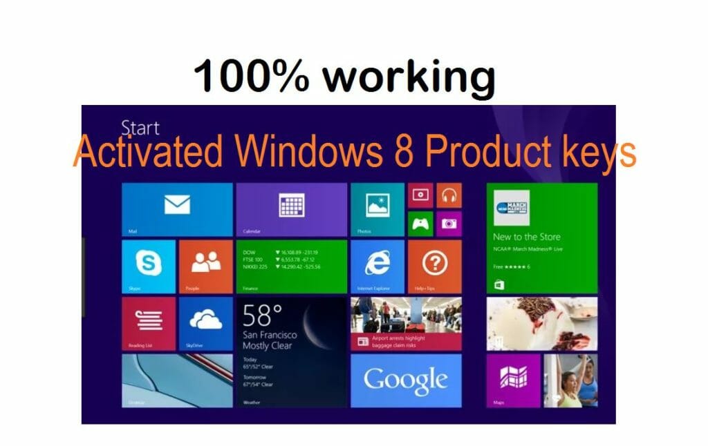 windows 8 genuine key free download