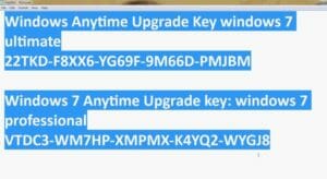 genuine windows 7 professional product key