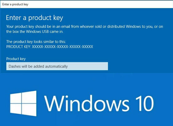 can you use the windows product key from win 7 home on win 10 pro