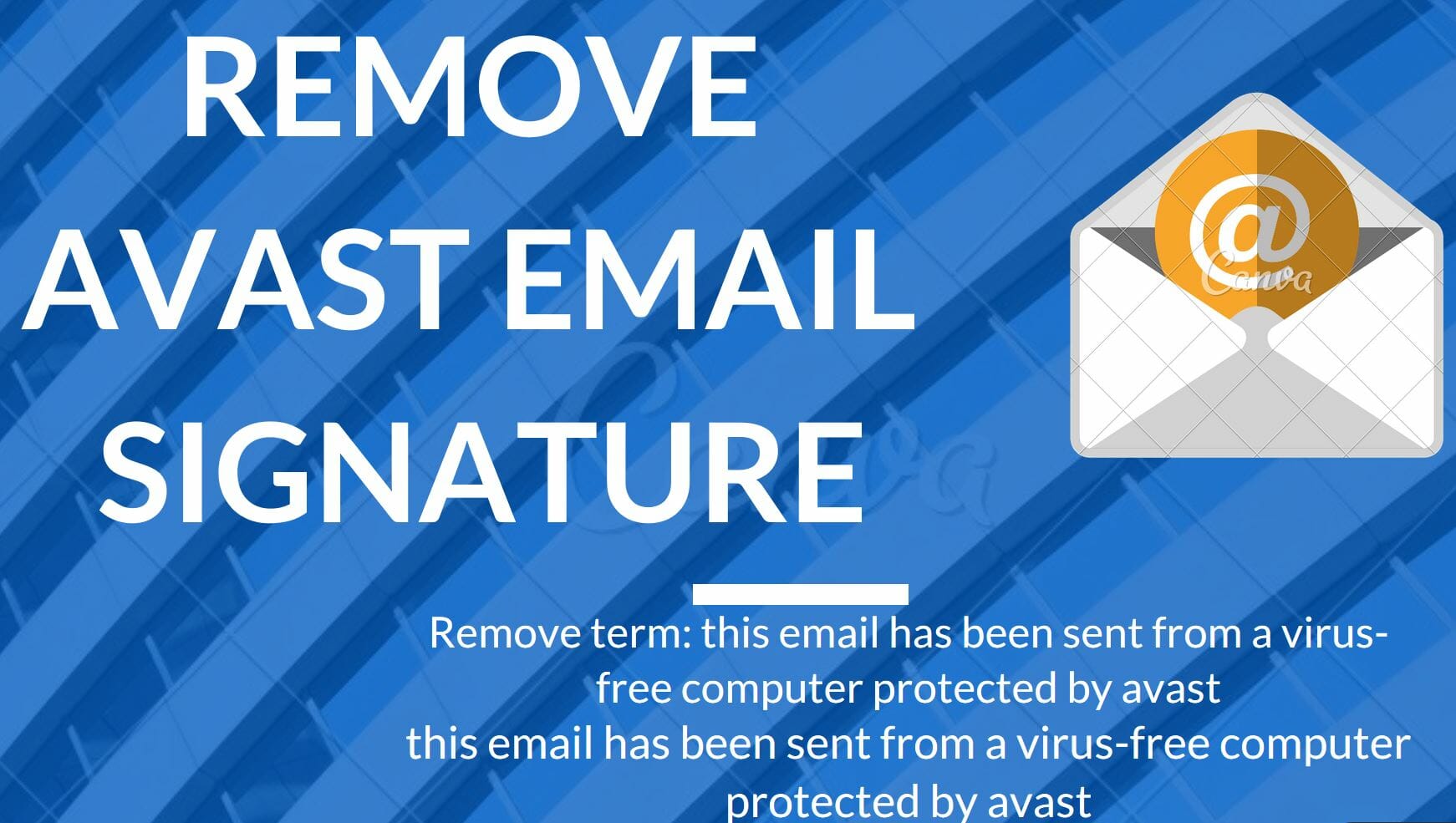 how to remove avast email signature